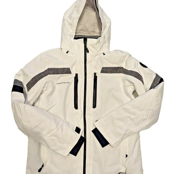 Obermeyer Chroma Men's Jacket Ski Jacket, White, Medium